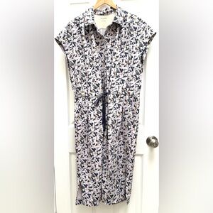 REI Sun Up SPF Shirt Dress in Night Garden Lilac Size L Large